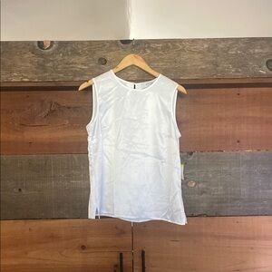 White Sleeveless Top